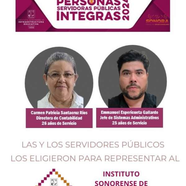 Reconocimiento a la Servidora Pública y Servidor Público Integro, Edición 2024.